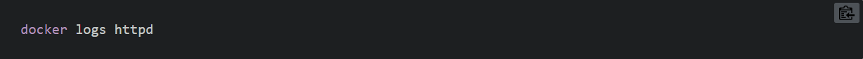 Une ligne de commande pour montrer les logs d'un conteneur Docker