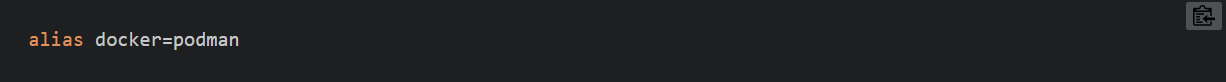 La ligne de commande pour remplacer docker par podman